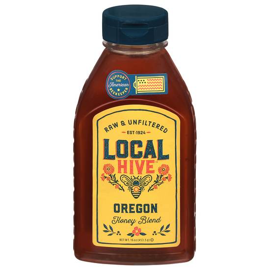 Local Hive Oregon Raw & Unfiltered Honey (16 oz)