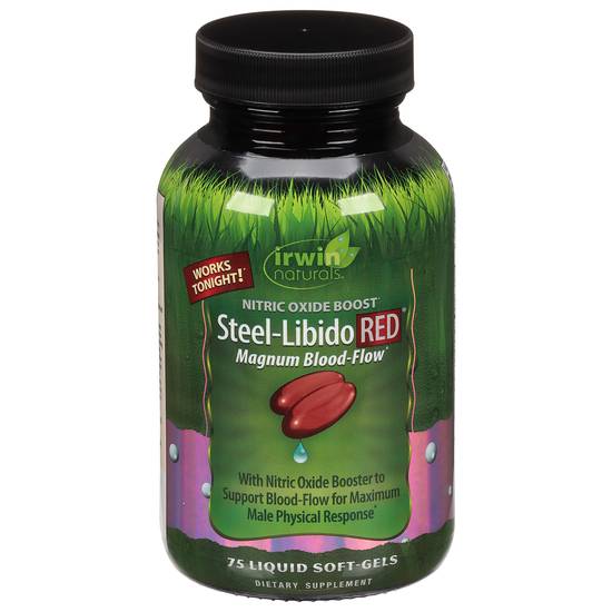Irwin Naturals Steel-Libido Red Magnum Blood Nitric Oxide Boost (75 ct)