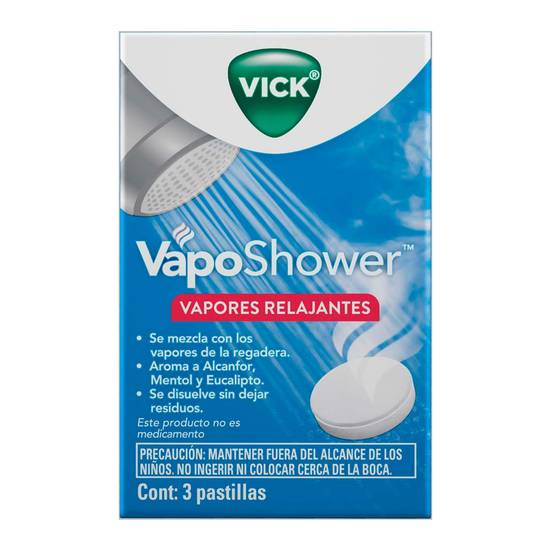 Vick vaposhower vapores relajantes (3 piezas)