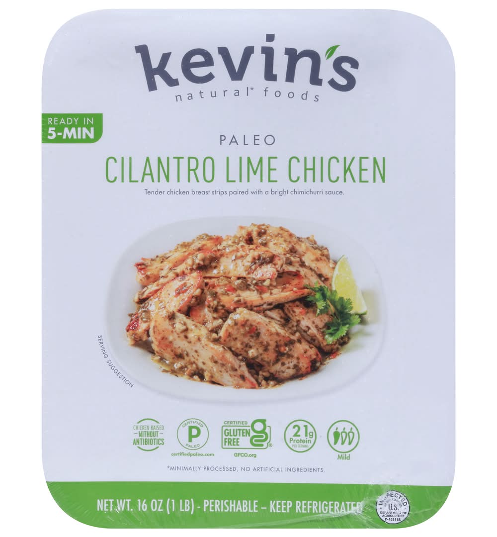 Kevin's Natural Foods Gluten Free Paleo Chicken, Cilantro Lime (16 oz)