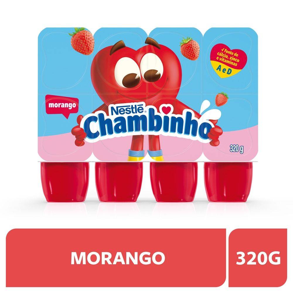 Nestlé petit suisse morango chambinho (320 g)