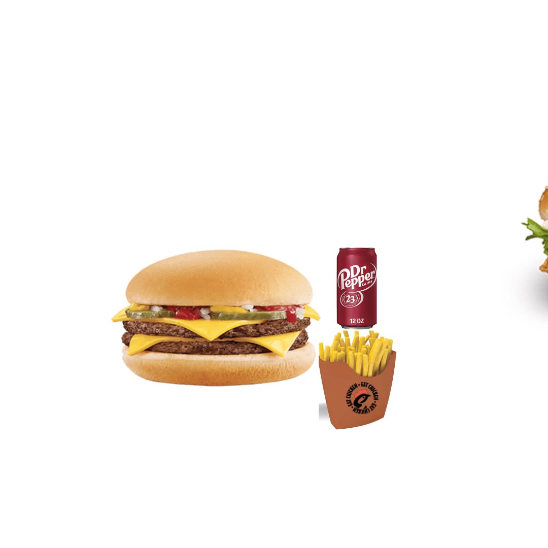 Menu double cheeseburger