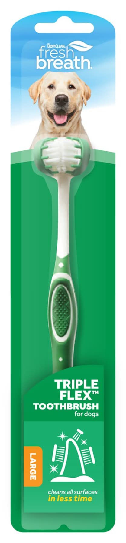 TropiClean® Fresh Breath® Triple Flex Dog Toothbrush
