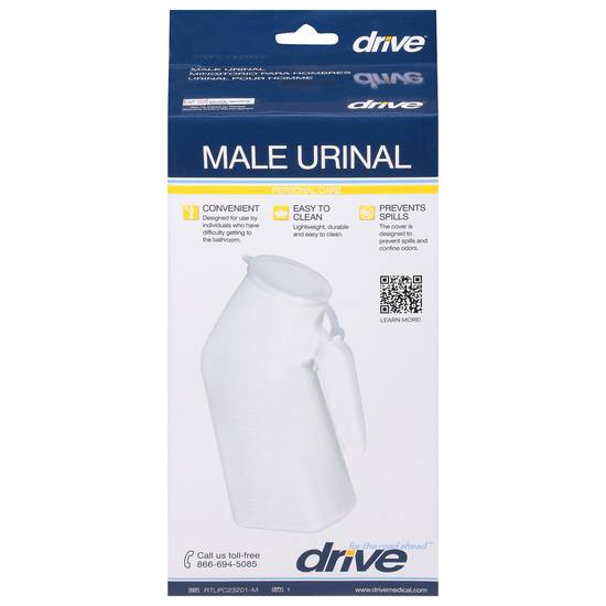 Drive White Male Urinal (1 ct)