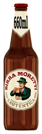 Moretti L'autentica Premium Lager Beer (660ml)