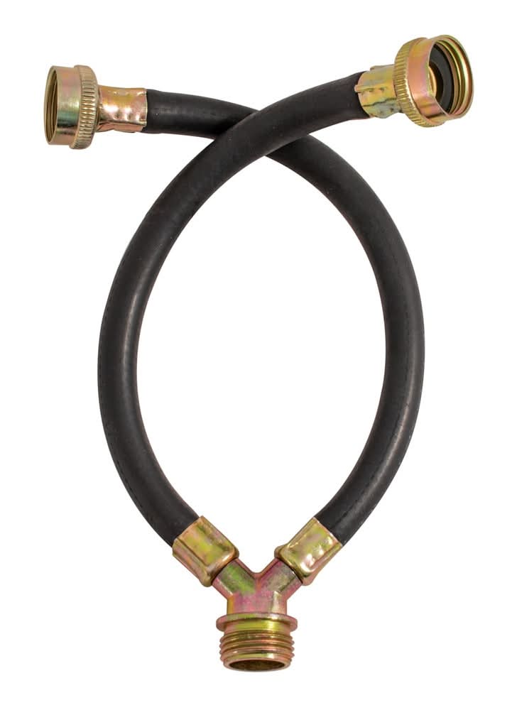 EASTMAN 12-in 3/4 -in FHT Inlet x 3/4 -in MHT Outlet Rubber Washing machine connector
