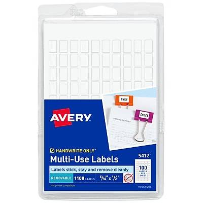 Avery Removable Multipurpose Labels