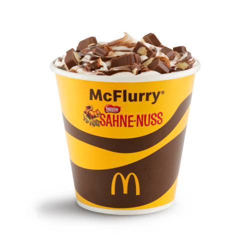 McFlurry Sahne nuss con salsa de chocolate