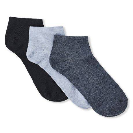 George Women's Low-Cut Socks, 4-10, Navy-White-Black (3 ct)