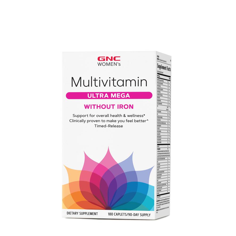 Multivitamin Ultra Mega Without Iron - 180 Caplets (90 Servings) (1 Unit(s))