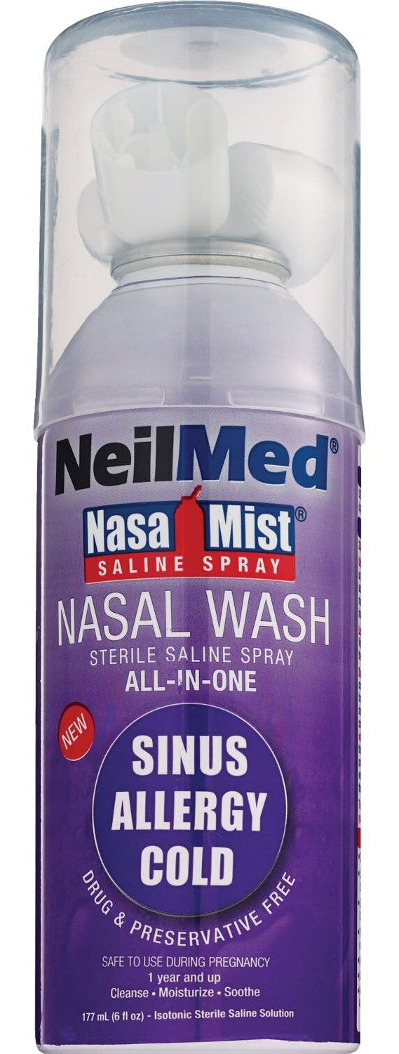NeilMed Nasamist All in One Nasal Wash For Sinus Allergy Cold (6 fl oz)