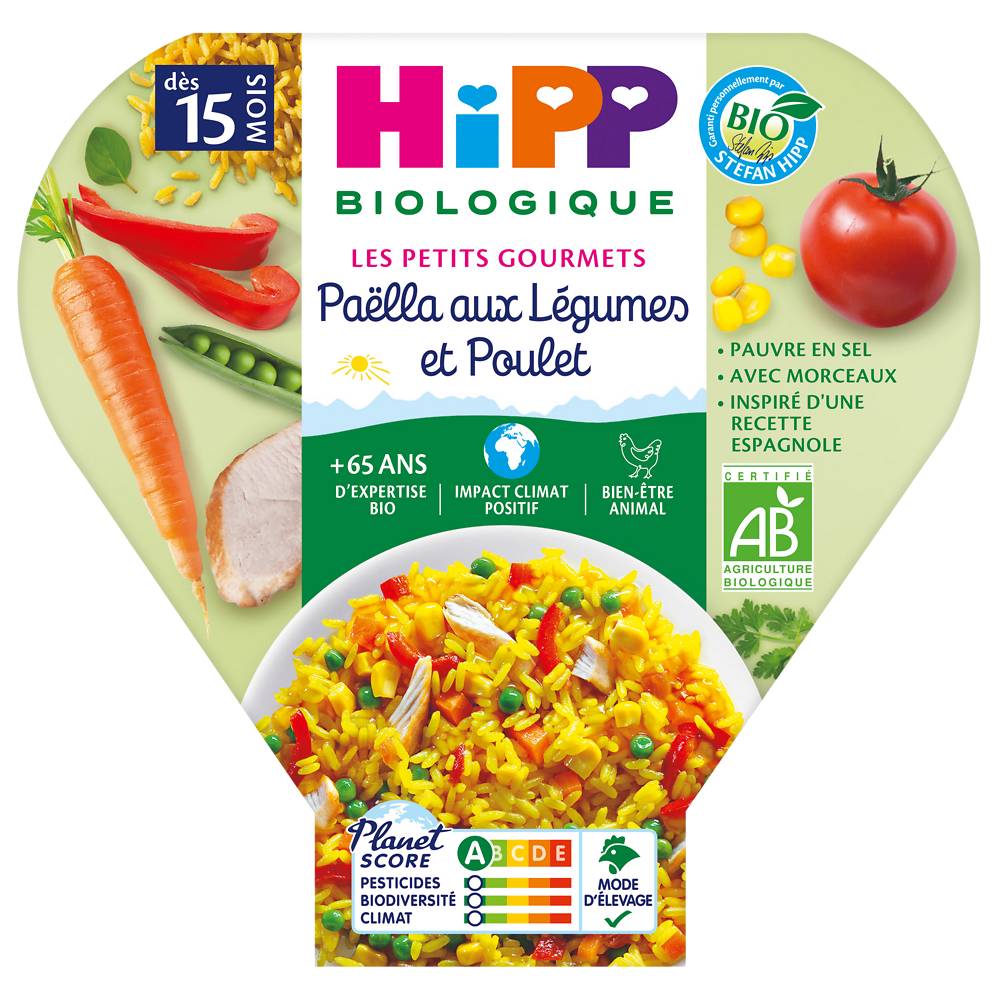 Hipp - Paëlla de légumes et poulet dès 15 mois