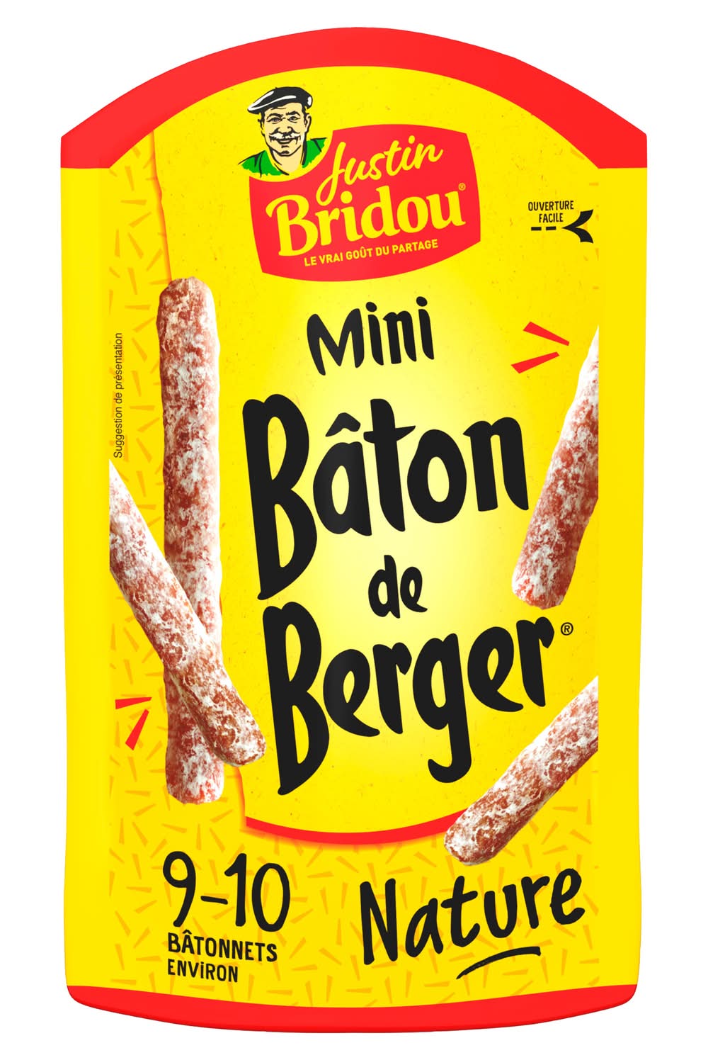 Justin Bridou - Mini saucisson bâton de berger, nature (100g)