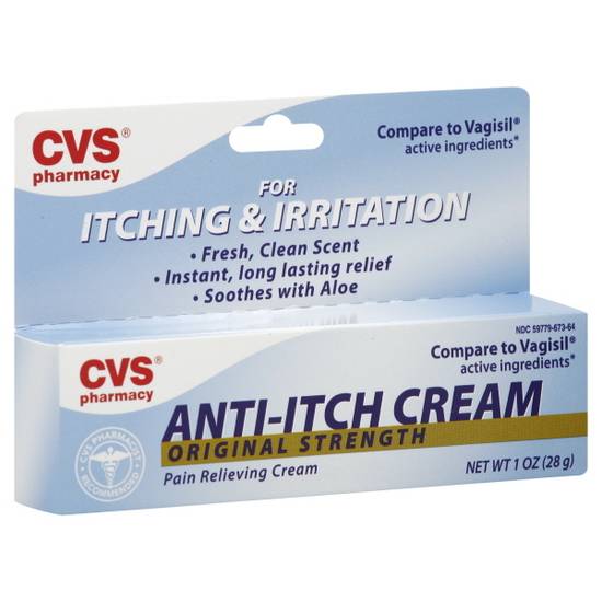 Cvs Pharmacy Anti-Itch Pain Relieving Cream