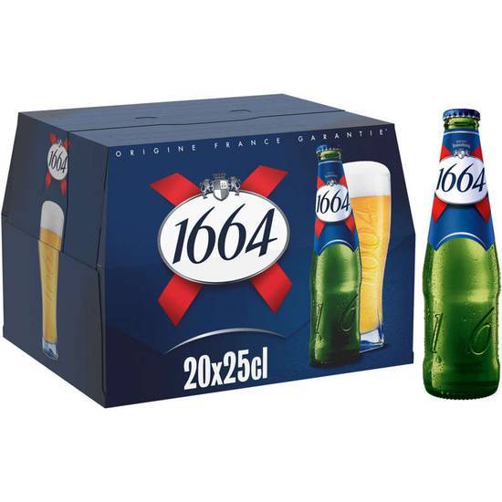 1664 Bière blonde - Alc. 5,5% vol. 20x25 cl