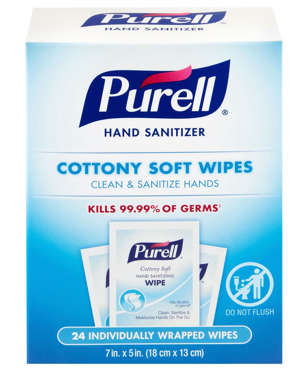 Purell Cottony Soft Sanitizing Wipes (24 ct)