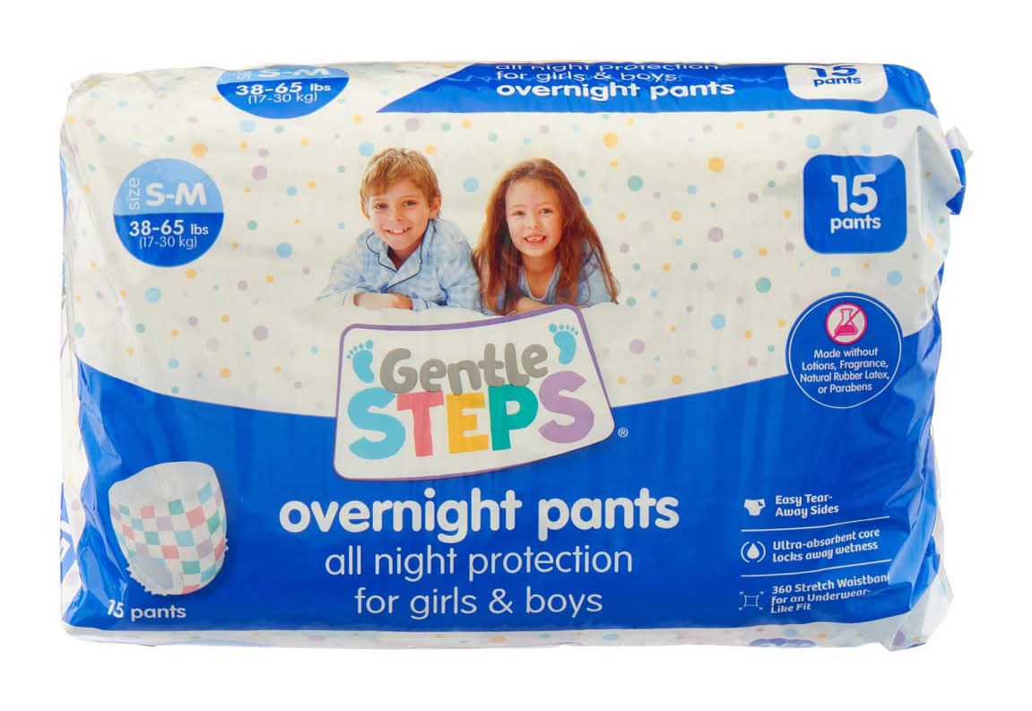 Gentle Steps Overnight Pants Small/Medium 15 Ct
