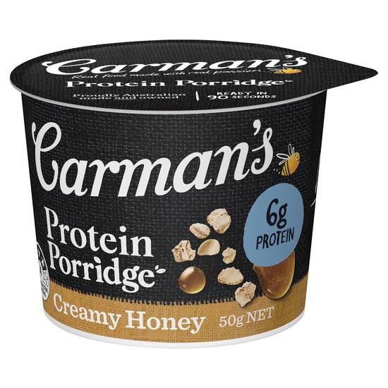 Carman's Protein Porridge Cups - Honey 50g