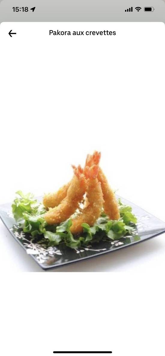 Pakora aux crevettes