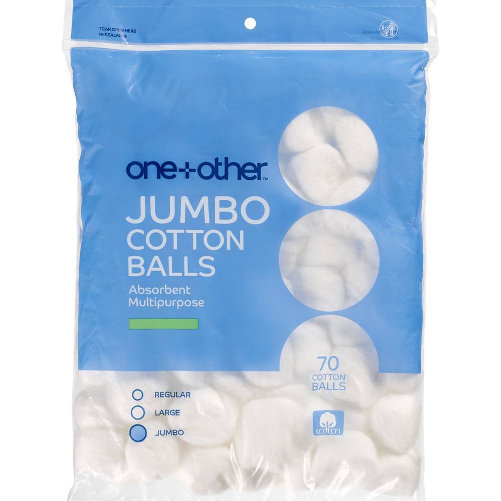 One+Other Jumbo Cotton Balls (70 ct)