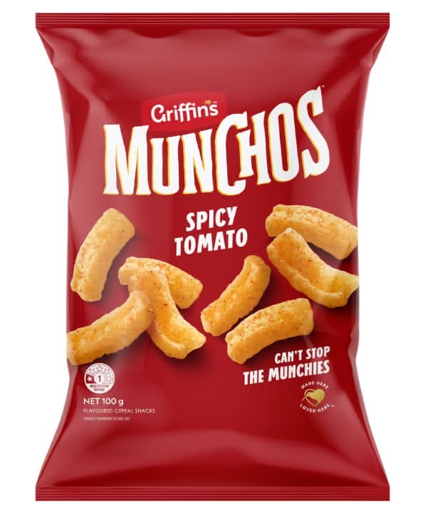 Griffins Munchos 100g Spicy Tomato