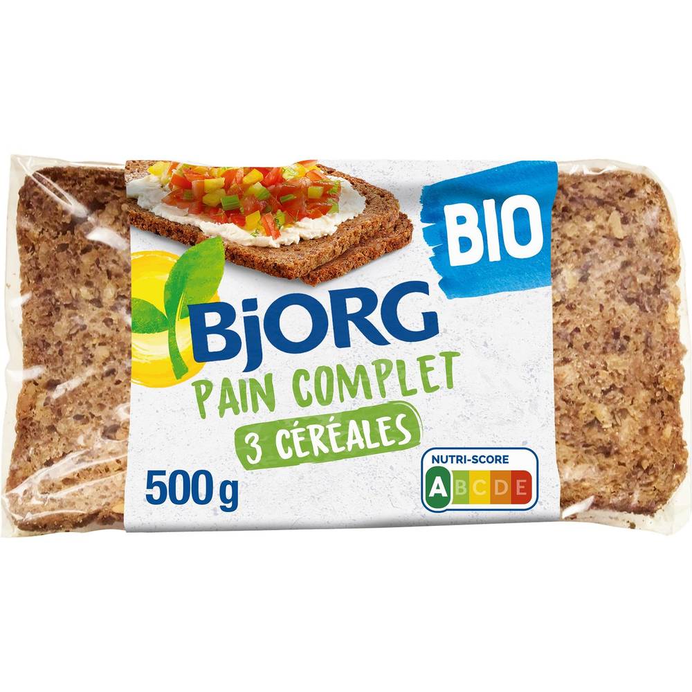 Bjorg - Pain complet 3 céréales bio (500g)