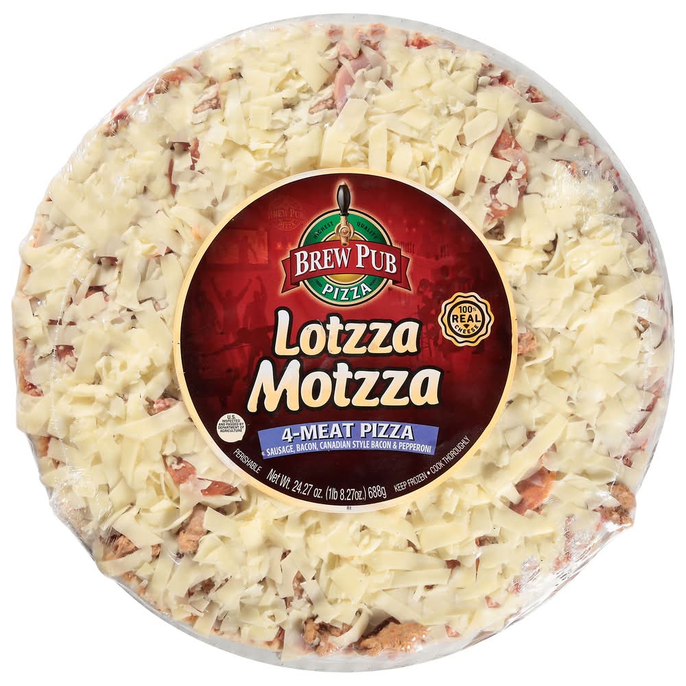 Brew Pub Pizza Lotzza Motzza 4-meat Pizza (24.27 oz)