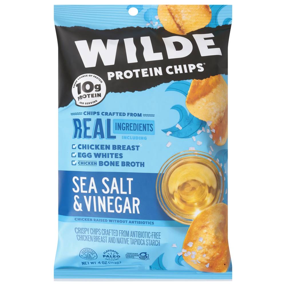 Wilde Sea Salt & Vinegar Protein Chips (4 oz)