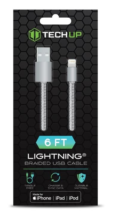 Mobile Gear Lightning USB Sync   Charge Cables, 6 ft. Assorted