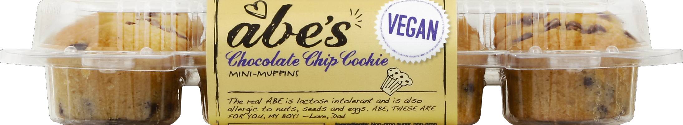 Abe's Chocolate Chip Cookie Vegan Mini Muffins (10 oz)