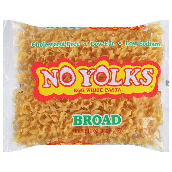 No Yolks Broad Enriched Egg White Pasta