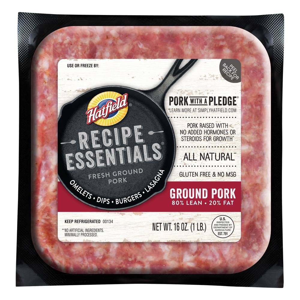 Hatfield Recipe Essentials Fresh Ground Pork (1 lbs)