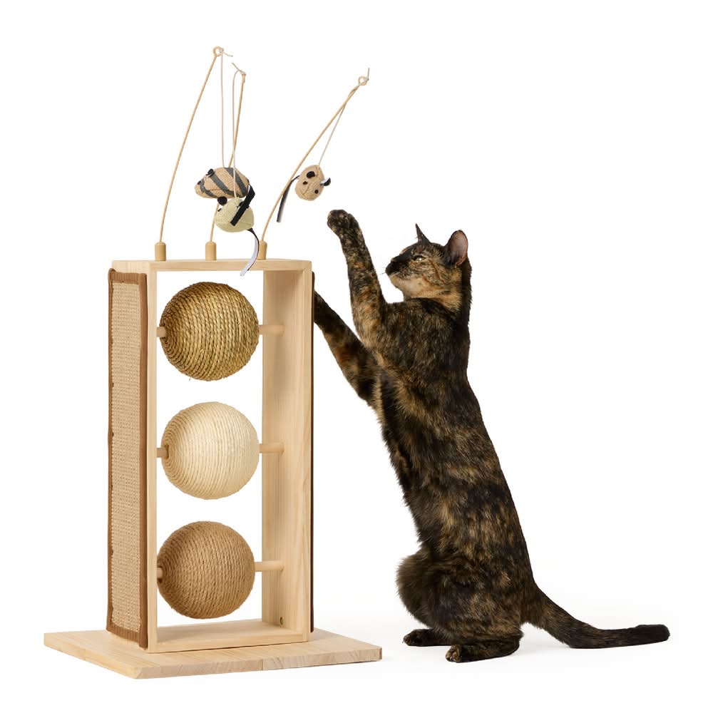 Whisker City® Ball Toy Cat Scratcher (Color: Tan, Size: 1 Count)