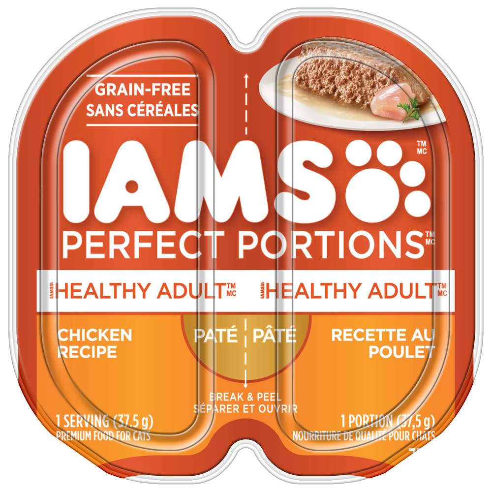 Iams Perfect Portions Paté Healthy Adult Chicken Recipe (75 g)