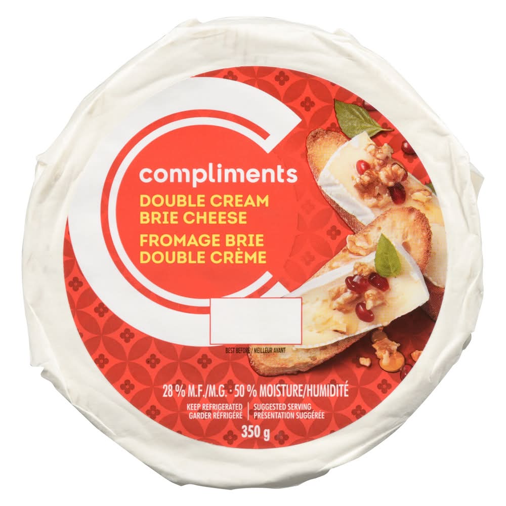 Compliments Double Cream Brie Cheese (350 g)