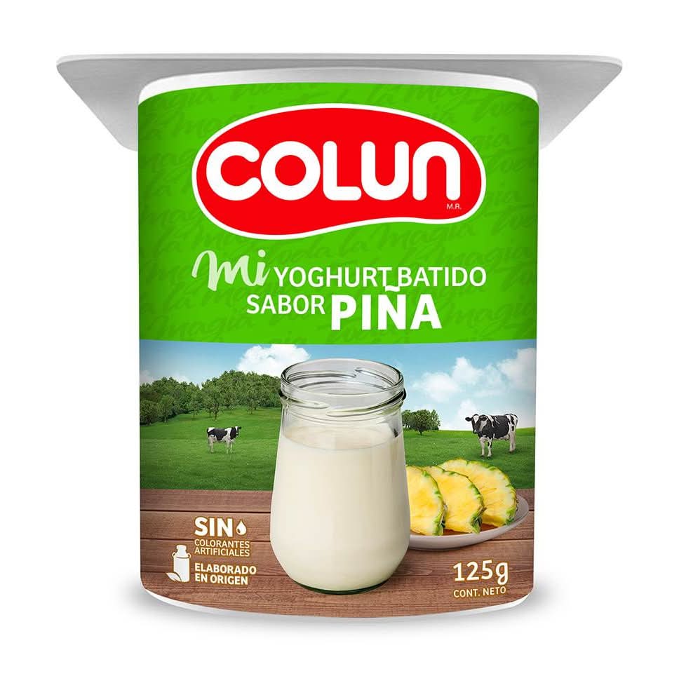 Colun · Yoghurt batido - Piña (125 g)