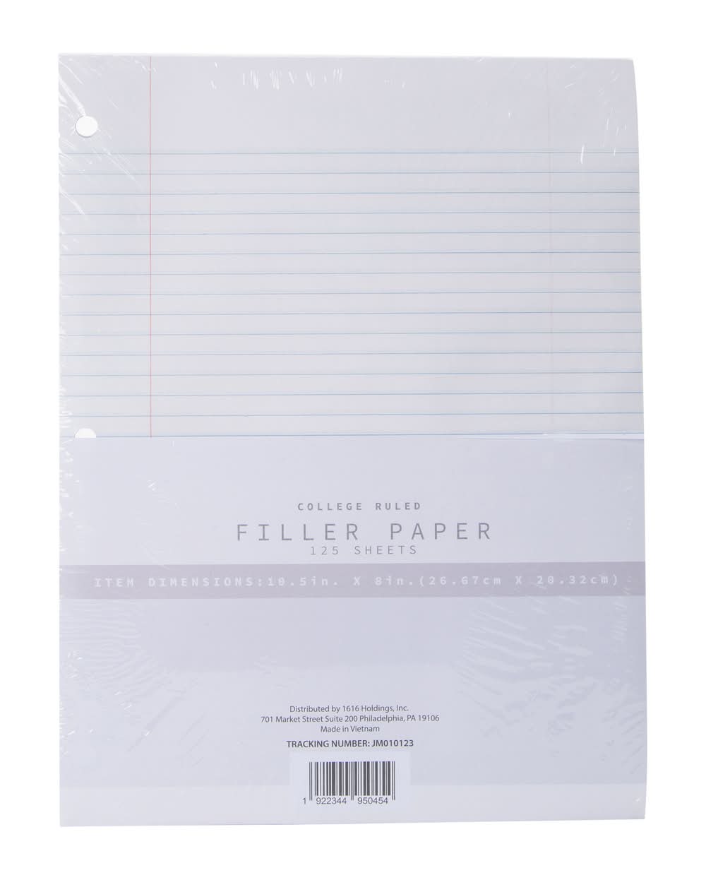 College Ruled Filler Paper 125 Sheets