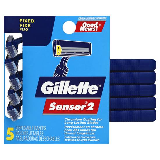 Gillette Sensor 2 Good News Disposable Razors (5 ct)