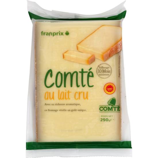 Fromage Comté au lait cru Franprix 250g