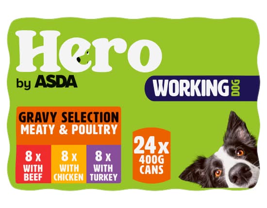 Gravy Bones Asda Dog Biscuits ASDA Hero Working Dog Meat Poultry