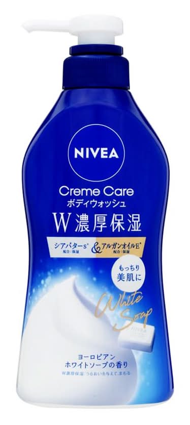 ニベア クリームケア ボディウォッシュ Ｗ濃厚保湿 本体 - ヨーロピアンホワイトソープの香り (460mL)