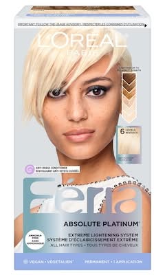 L'oréal féria système d'éclaircissement extrême couleur des cheveux (très platine) - l'oréal féria high intensity shimmering hair colour, very platinum (350 g)