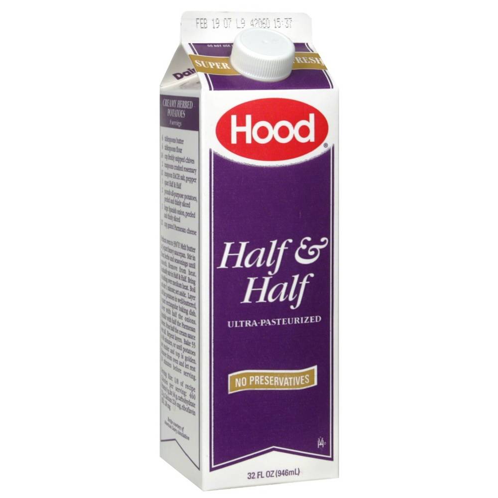 Hood - Half & Half - 32 oz Carton