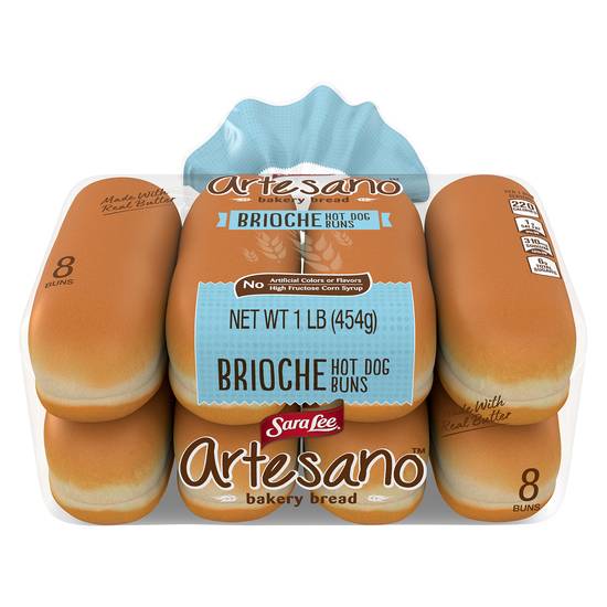 Sara Lee Artesano Brioche Hot Dog Buns (8 buns)