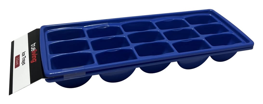 True Living Blue Plastic Nested Ice Trays 2 Pk
