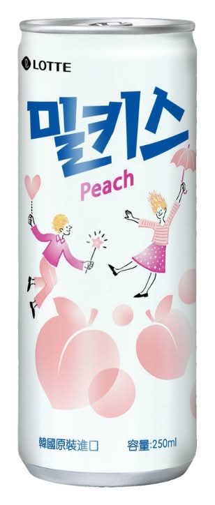 韓國樂天水蜜桃優格風味碳酸飲 <250ml毫升 x 1 x 1CAN罐>