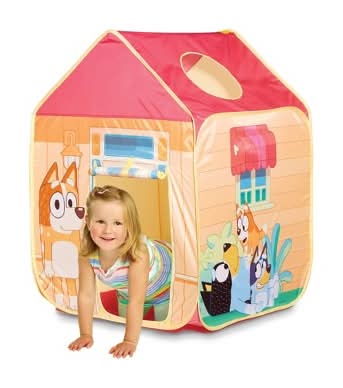 BLUEY Pop 'N' Fun Play Tent Bbc Licensed Metal Frame Playhouse For Kids