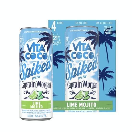 Vita Coco Spiked With Captain Morgan Lime Mojito (355ml can)