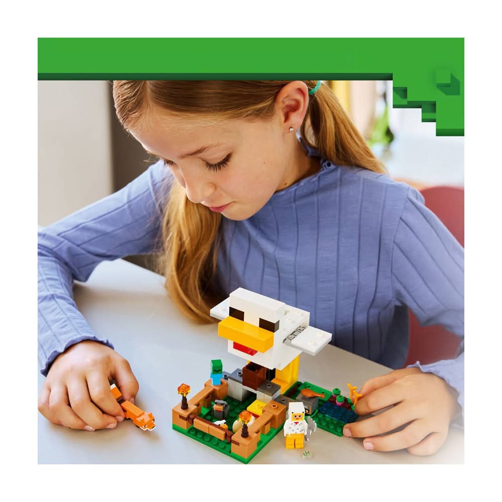 LEGO Minecraft Chicken Farm Building Toy Set Ages 7+ 21585 (233 ct)