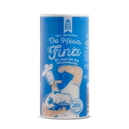 Sal marina de mesa fina Dia bote (250 g)